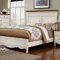 GALESBURG Queen Bed - White & Oak